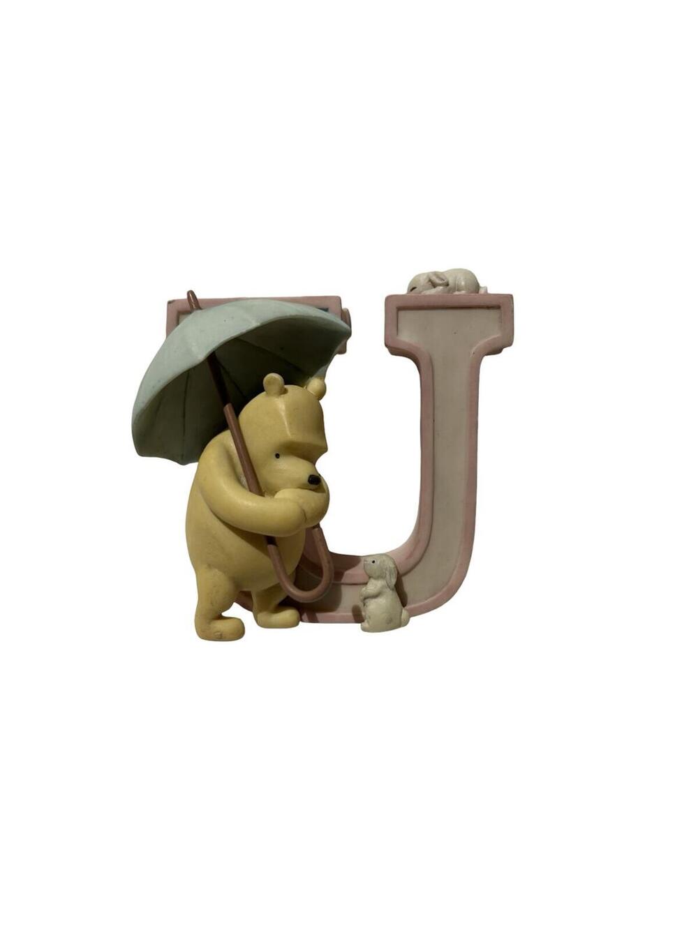 Disney Classic Pooh Letter U Wall Hook Michel & Company Nursery Decor